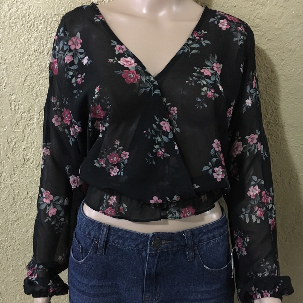 Polly & Esther Floral Blouse
